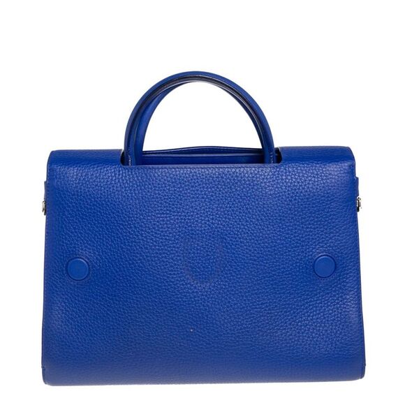 Dior Blue Pebbled Leather Medium Diorever Tote - Picture 4 of 4